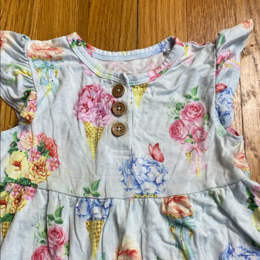 Posh Peanut Pastel Floral Ice Cream Tunic - Picture 2 of 4